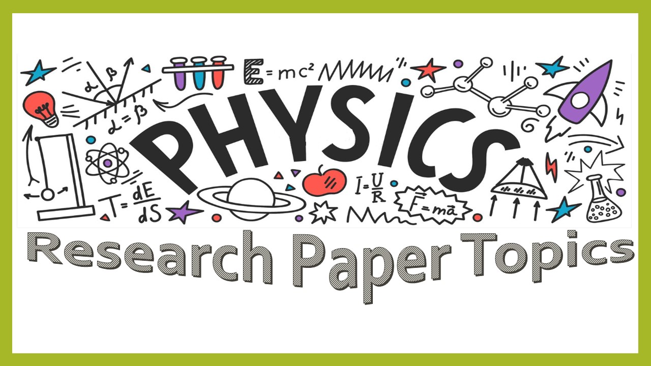 physics research topics