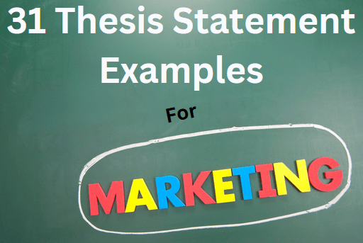 Marketing thesis statements